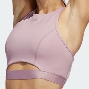 Adidas Light Pink Athletic Top Sports Bra